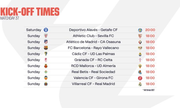 Aperçu de la 37e journée de Liga : diverses batailles pourraient se décider lors de l’avant-dernière journée de la saison