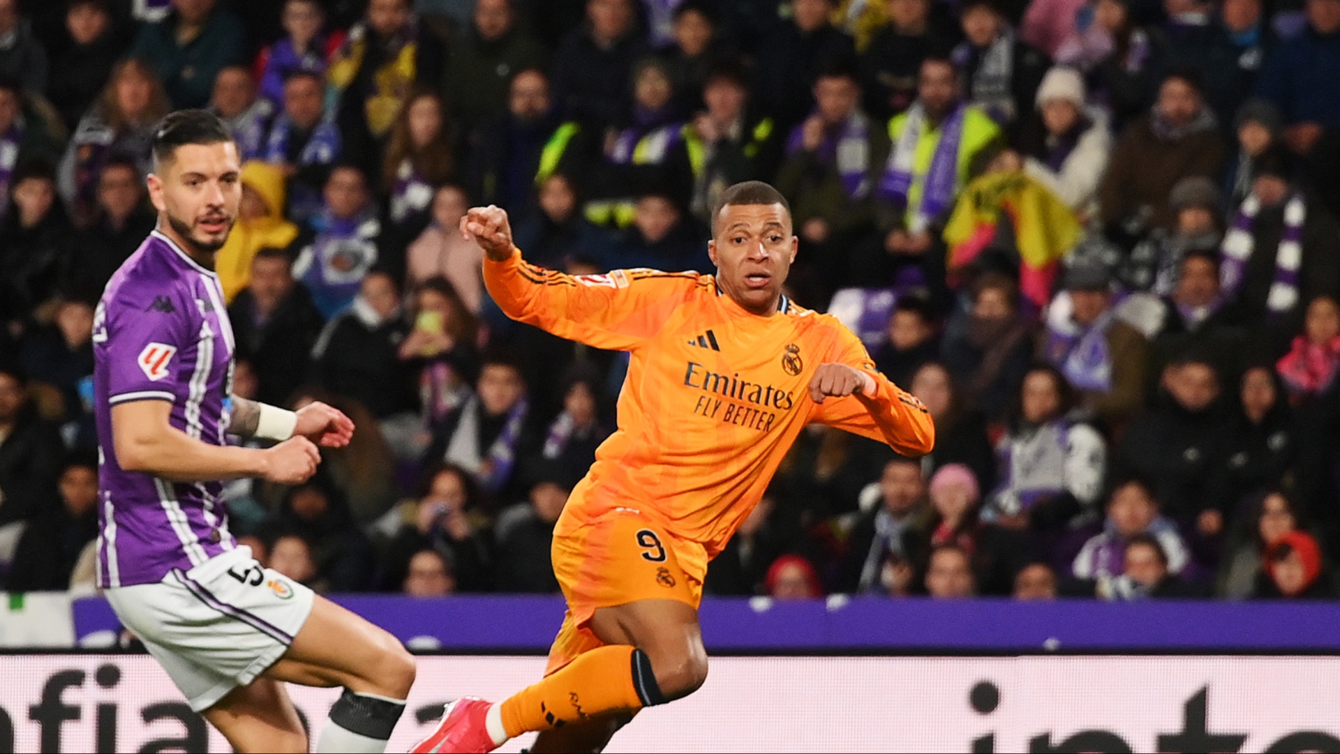 Kylian Mbappe prolonge la charge de titre du Real Madrid en Liga à Valladolid